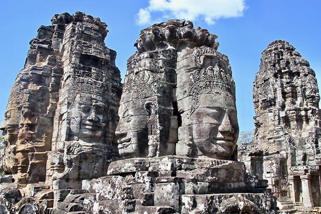 Bayon temples Angkor Cambodge